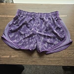 Nike Dri-fit Purple Patterned Women's Athletic Shorts